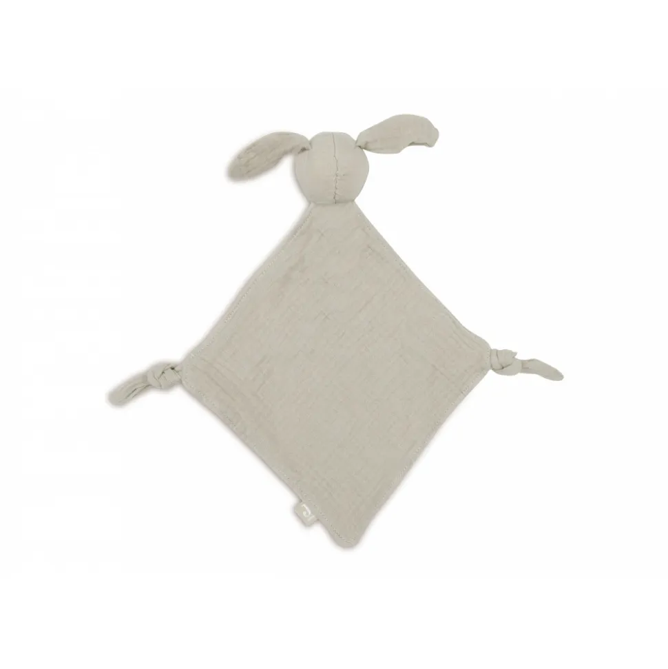 Attache sucette lapin olive