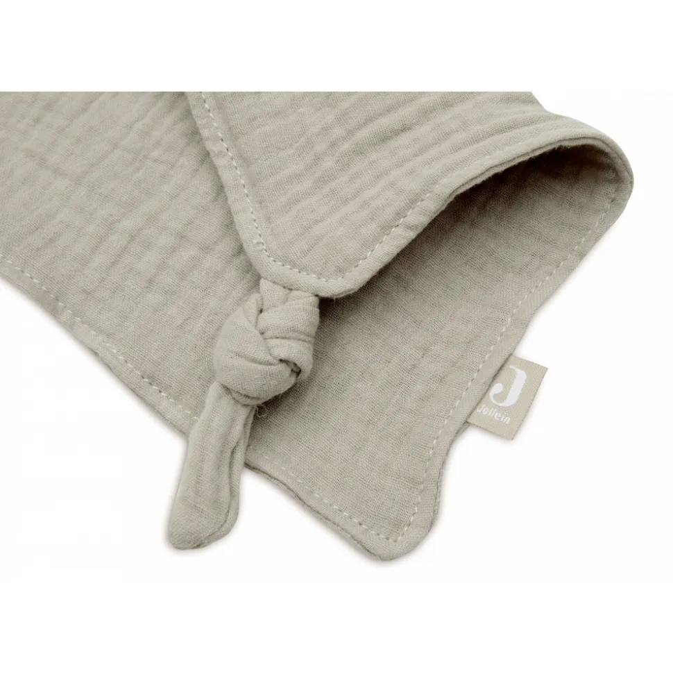 Attache sucette lapin olive