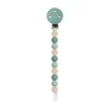 Attache-sucette silicone vert/beige/sauge
