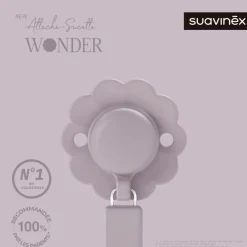Attache sucette silicone wonder mist lavande