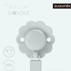Attache sucette silicone wonder illusion blue