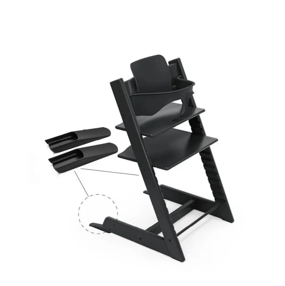 Baby set 2 pour chaise tripp trapp noir