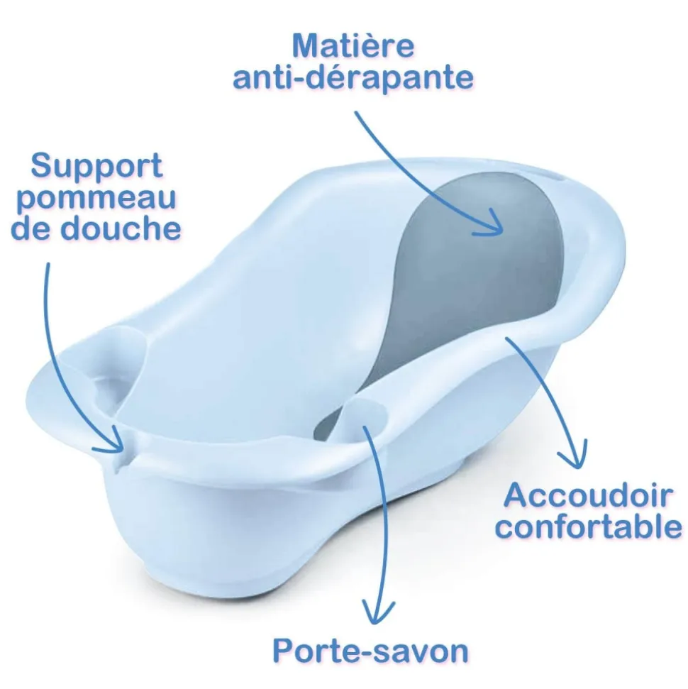 Baignoire anatomy évolutive gris perle soft gris