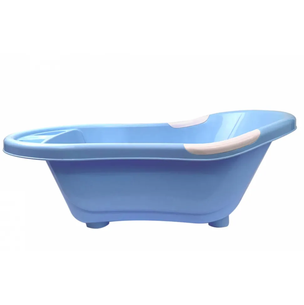 Baignoire bébé avec vidange bleue