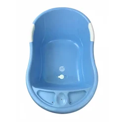 Baignoire bébé avec vidange bleue