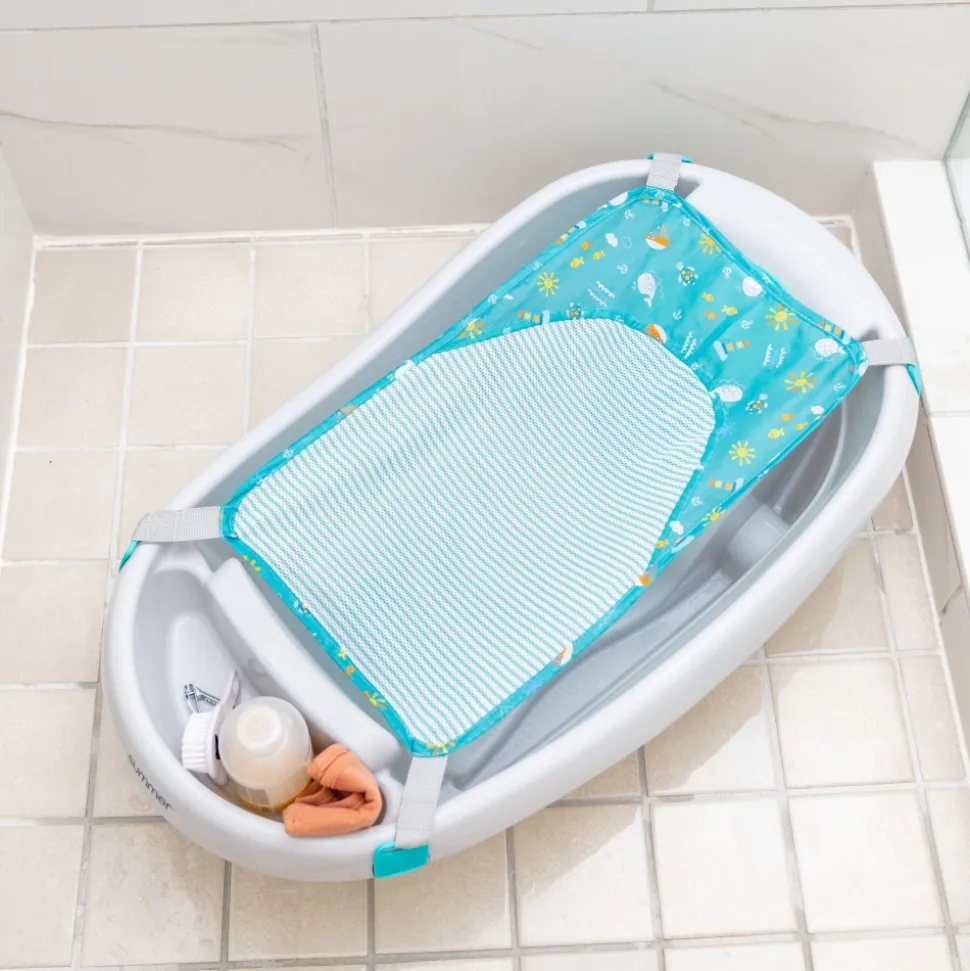 Baignoire bébé, extra-large avec portage en tissu doux