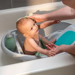 Baignoire bébé, extra-large avec portage en tissu doux