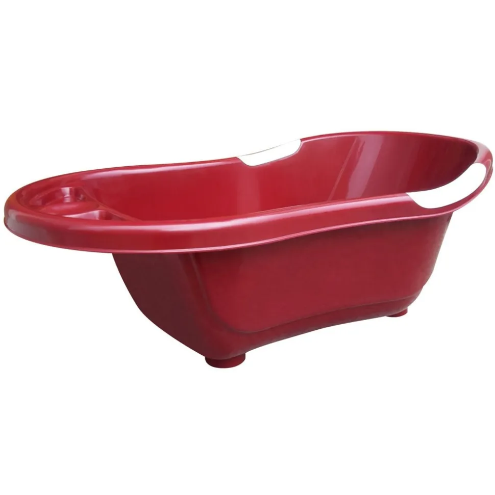 Baignoire bébé marsala avec vidange + support de baignoire