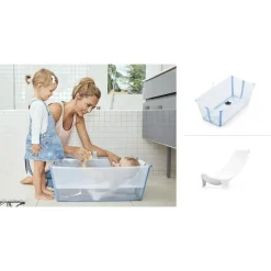 Baignoire flexi bath ocean blue + transat de bain