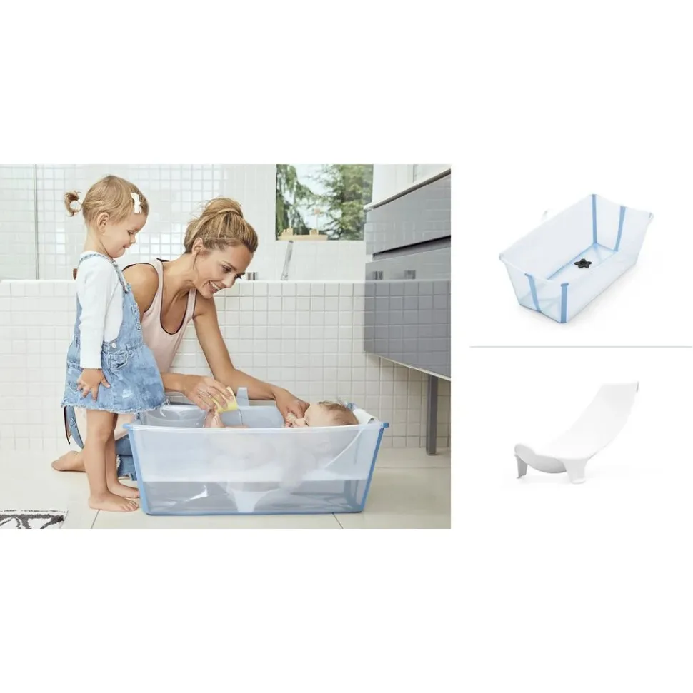 Baignoire flexi bath ocean blue + transat de bain