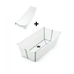Baignoire flexi bath xl blanche + transat de bain