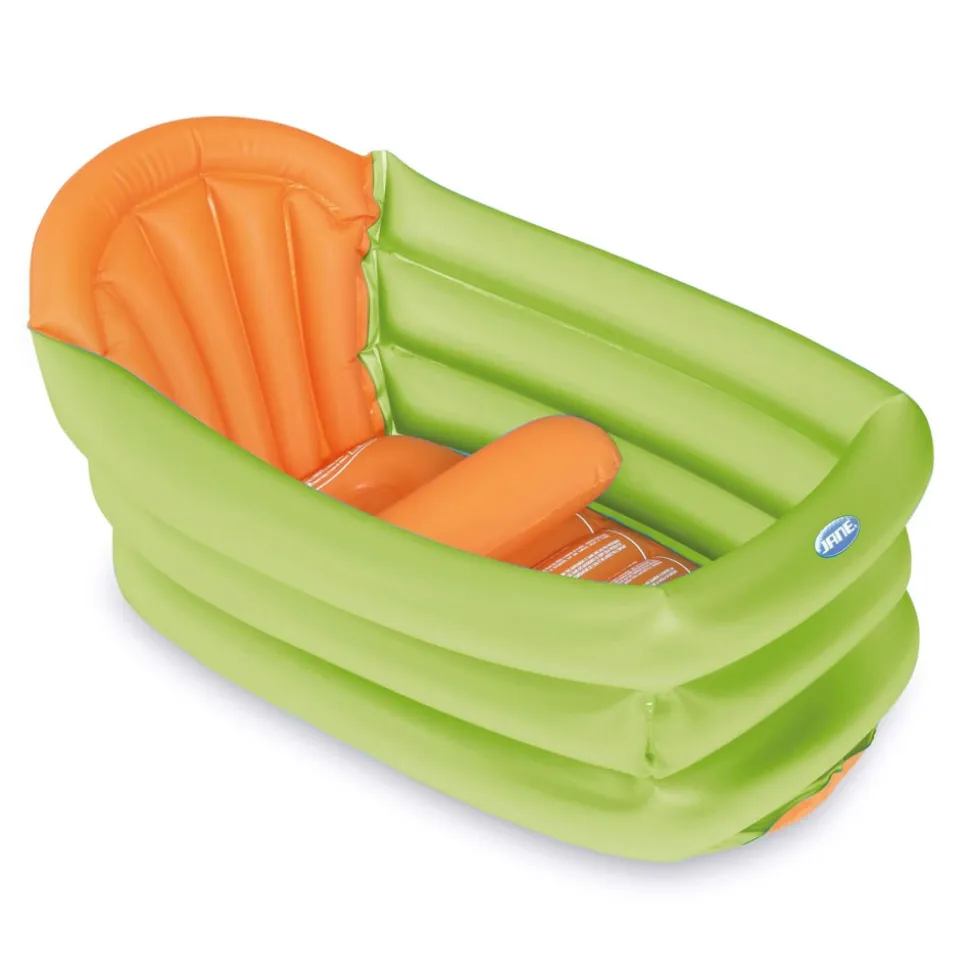 Baignoire gonflable 3 positions vert et orange