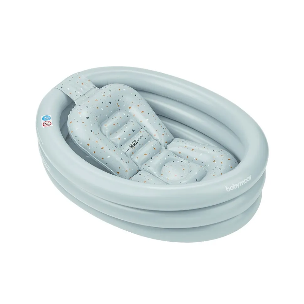 Baignoire gonflable évolutive aqua dots grise