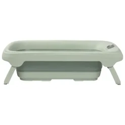 Baignoire indigo plus + insert nouveau-né sage green + support de baignoire