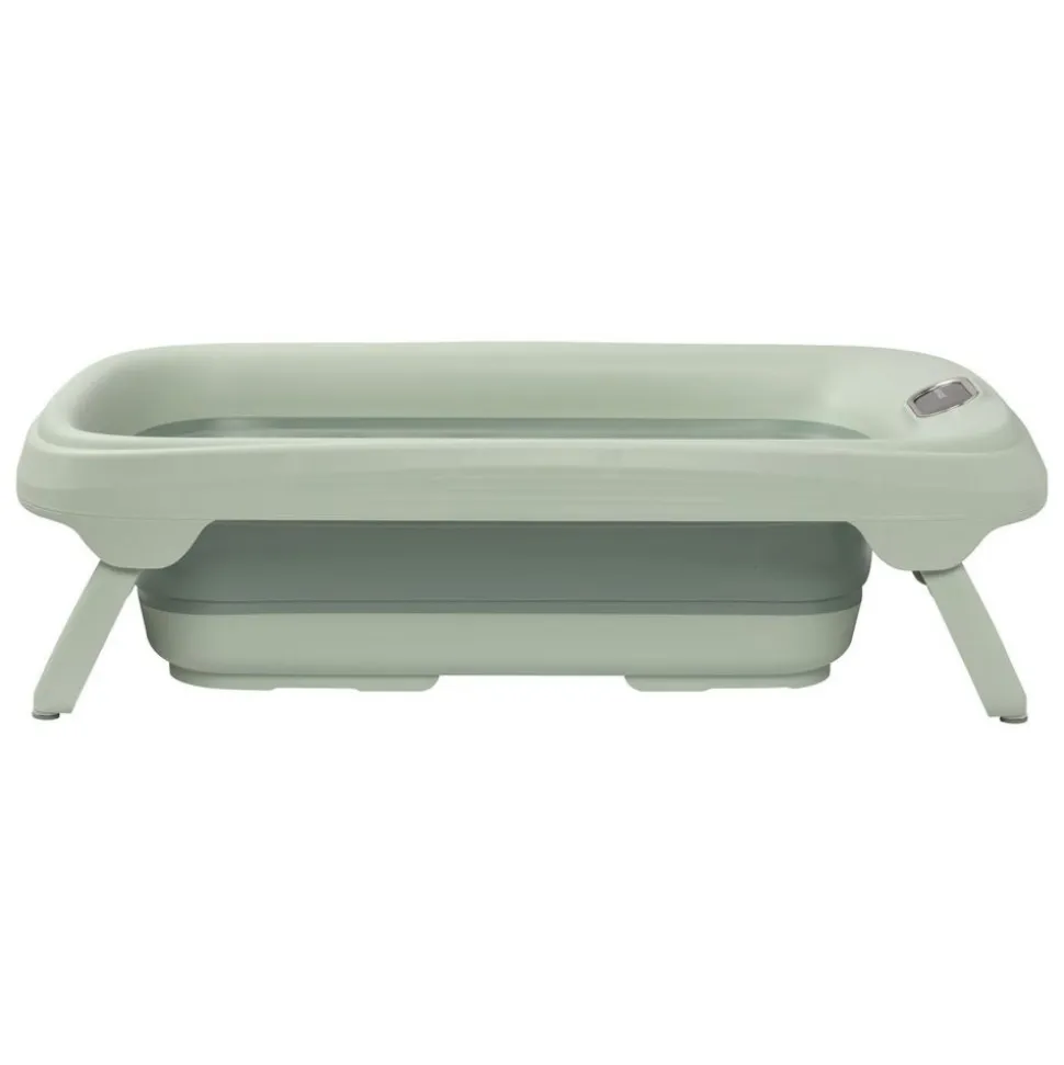 Baignoire indigo plus + insert nouveau-né sage green + support de baignoire