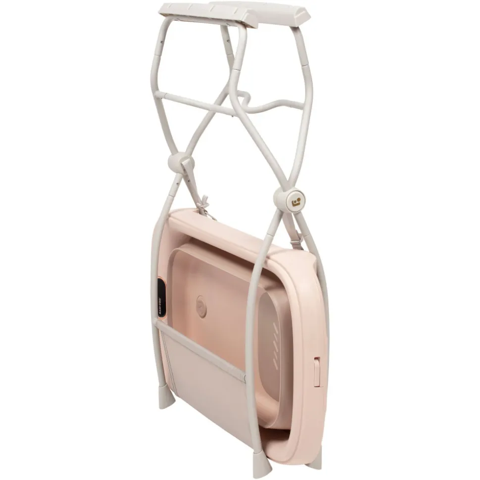 Baignoire indigo plus + insert nouveau-né sage green + support de baignoire
