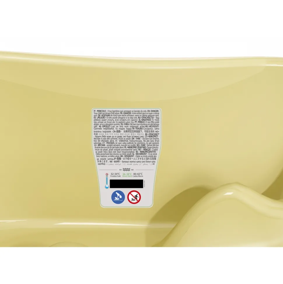 Baignoire onda jaune