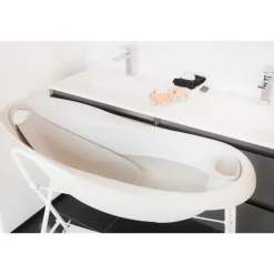 Baignoire ourson gris + support de baignoire