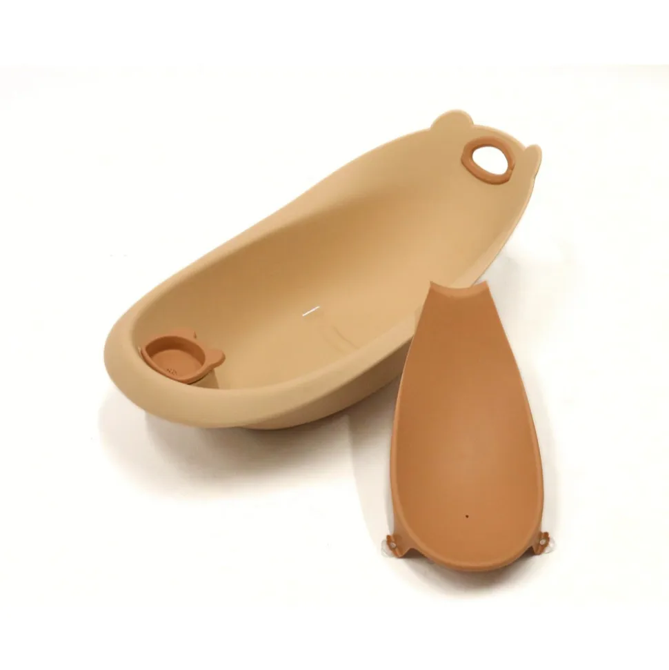 Baignoire ourson terracotta + support de baignoire