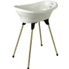 Baignoire vasco avec pied et tuyau blanc