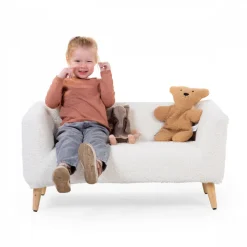 Banc pour enfants teddy blanc