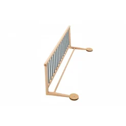 Barrière de lit enfant bois 35 x 127 cm audrey hybride bleu gris
