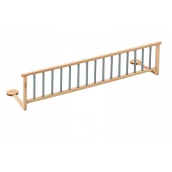 Barrière de lit enfant bois 35 x 127 cm audrey hybride bleu gris