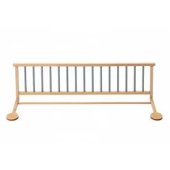 Barrière de lit enfant bois 35 x 127 cm audrey hybride bleu gris