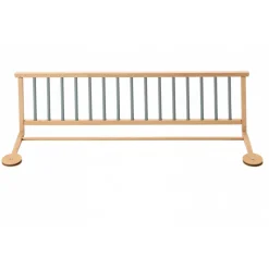 Barrière de lit enfant bois 35 x 127 cm audrey hybride bleu gris