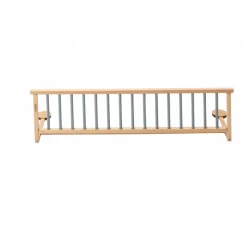 Barrière de lit enfant bois 35 x 127 cm audrey hybride bleu gris