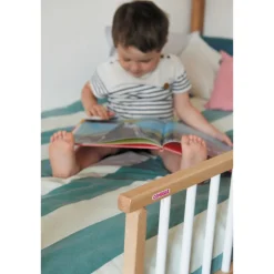 Barrière de lit enfant bois 35 x 127 cm audrey anthracite