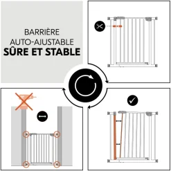 Barrière d'escalier clear step autoclose 2 black