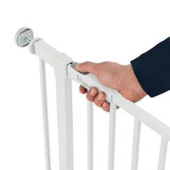 Barrière d'escalier clear step 2 avec extension +21 cm white