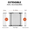 Barrière d'escalier clear step 2 black