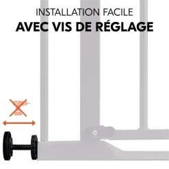 Barrière d'escalier clear step 2 black