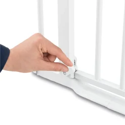 Barrière d'escalier clear step autoclose 2 avec extention +9 cm white