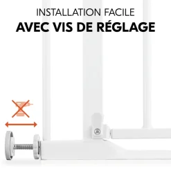 Barrière d'escalier clear step autoclose 2 white
