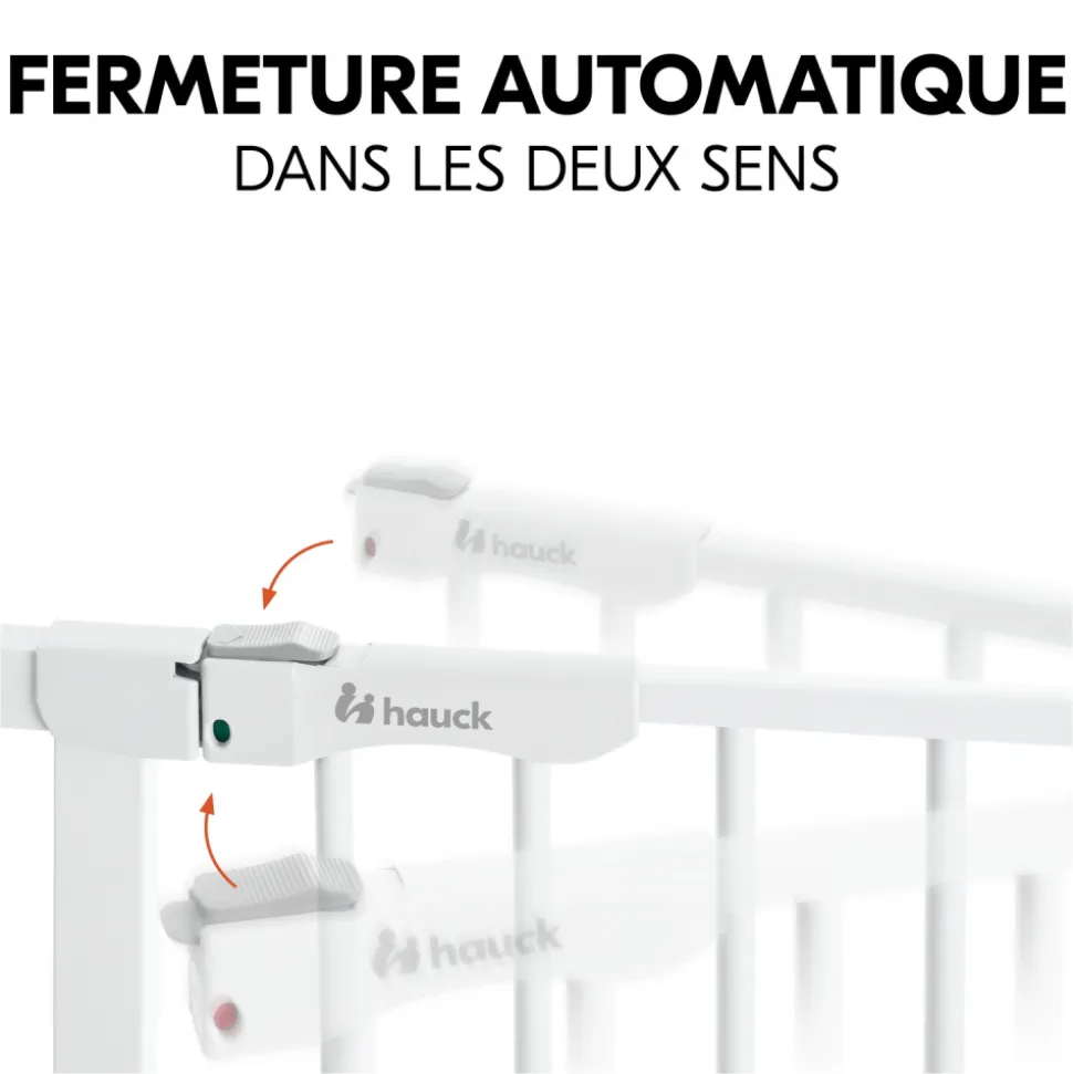 Barrière d'escalier clear step autoclose 2 white