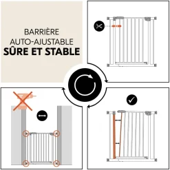 Barrière d'escalier open n stop 2 black