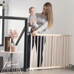 Barrière de sécurité deco pop extensible 63-106 cm fixation vis ou pression naturel