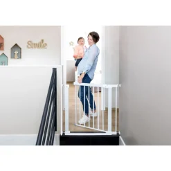 Barrière de sécurité enfant flat step blanche