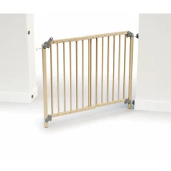 Barrière de sécurité extensible webaby hêtre verni 73-110 cm