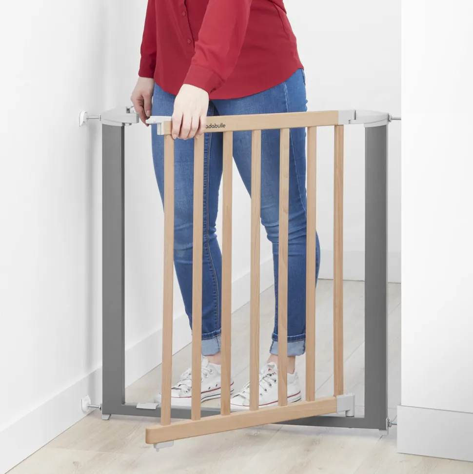 Barrière de sécurité safe & lock extensible 73-81,5 cm fixation pression ou vis
