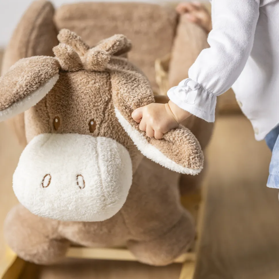 Bascule teddy âne caramel