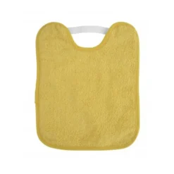 Bavette en bouclette avec élastique moutarde