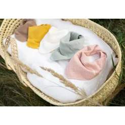 Bavoir bandana blush