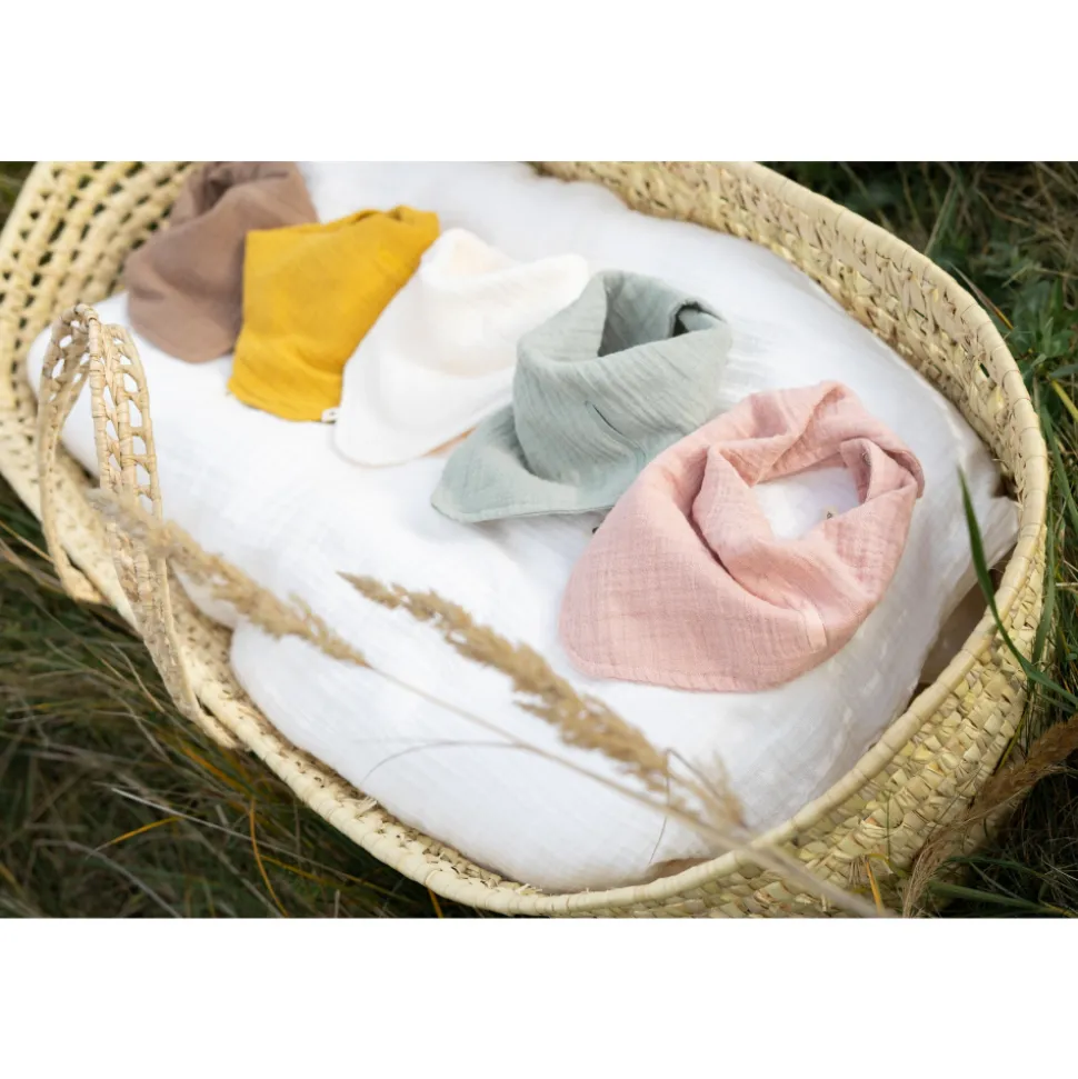 Bavoir bandana blush