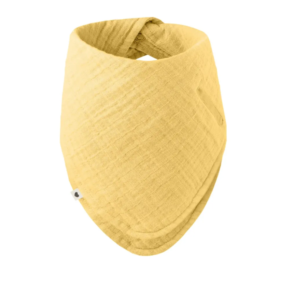 Bavoir bandana pale butter