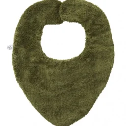 Bavoir bandana réversible fougère