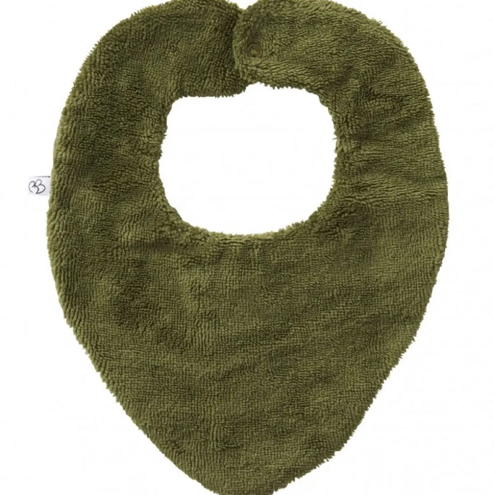 Bavoir bandana réversible fougère